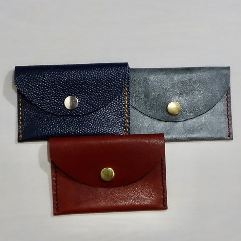 Handstitched Leather Mini Purse/Card Holder