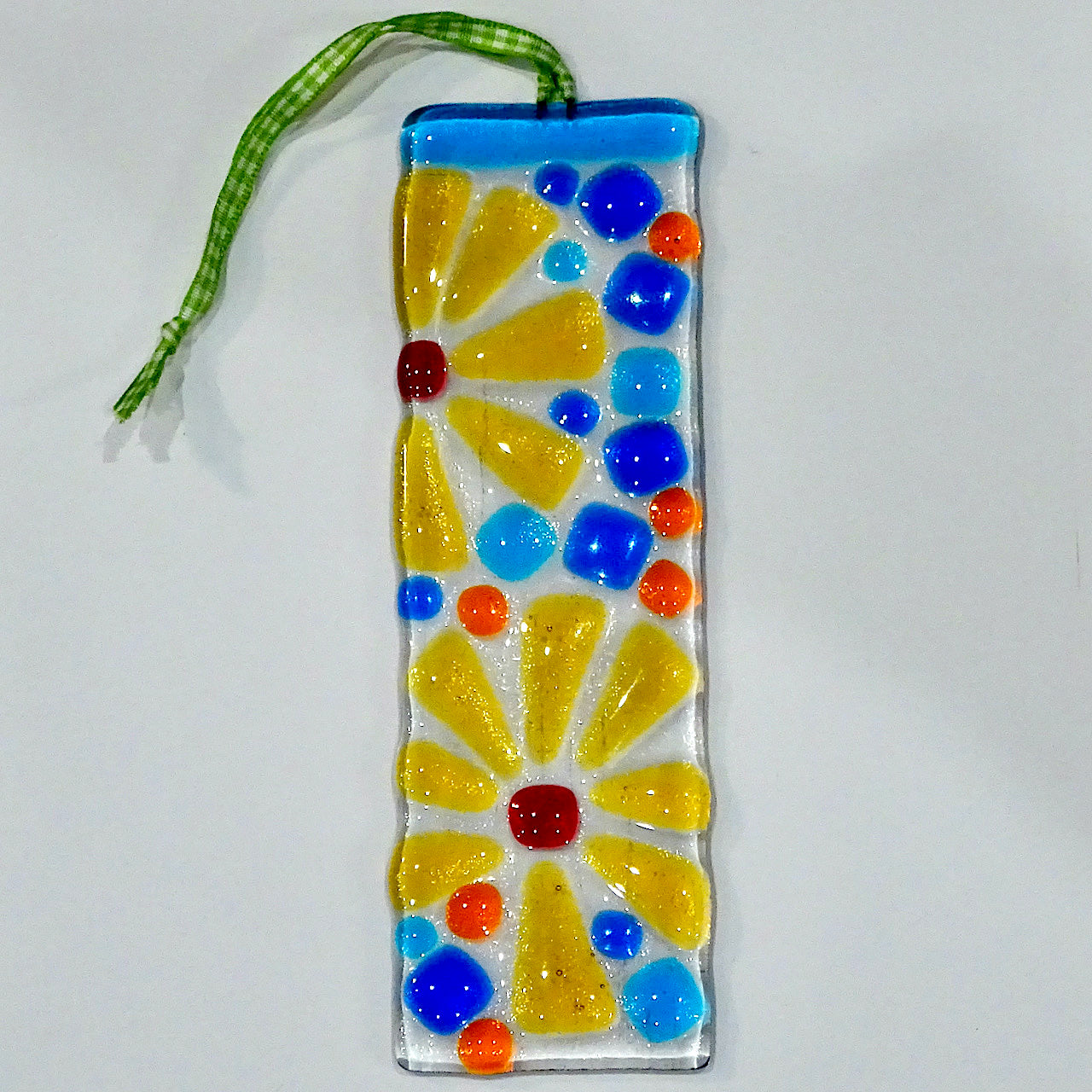 Suncatcher- Fused Glass- Yellow flowers