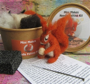 Needle Felting Kit - Sammy the Squirrel