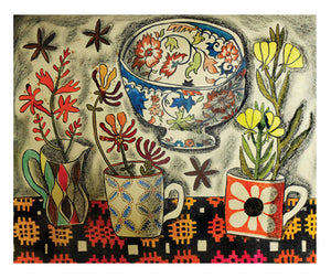 Welsh Blanket and Wildflowers - Susan Gathercole