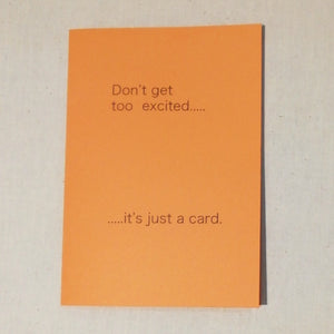 Don't get excited....it's just a card