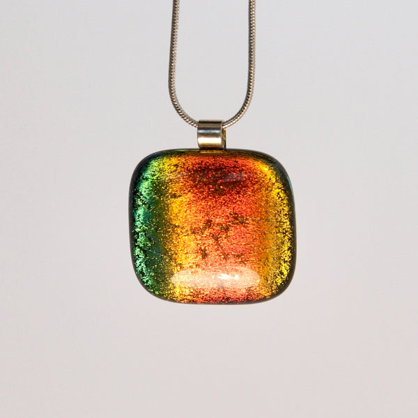 Rainbow glass pendant