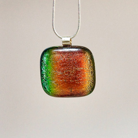 Rainbow glass pendant