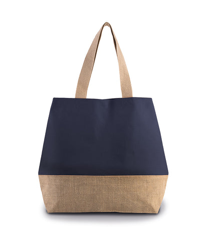 Canvas & Jute Shopper - Navy