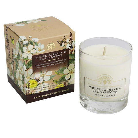 White Jasmine & Sandalwood Soy Wax Candle