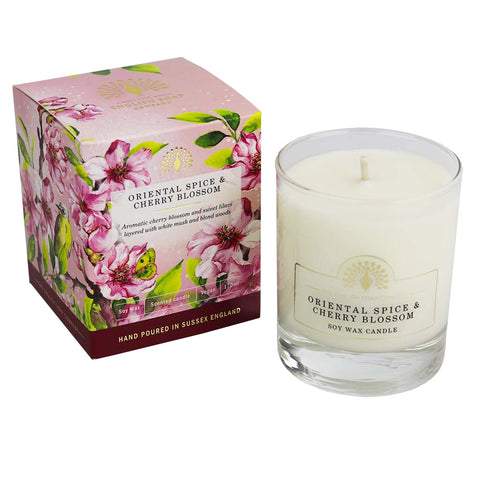 Oriental Spice & Cherry Blossom Soy Wax Candle