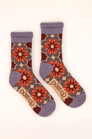 Mens Socks - Floral Mosaic