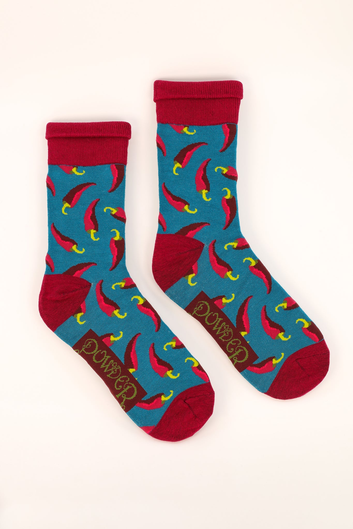 Mens Socks -Hot Chillies Teal