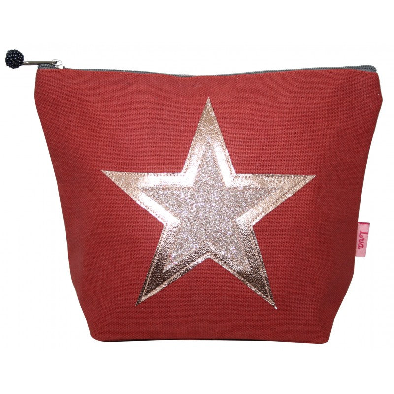 Linen Star makeup bag