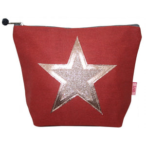 Linen Star makeup bag