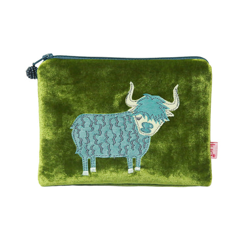 Highland Cow Purse - Olive