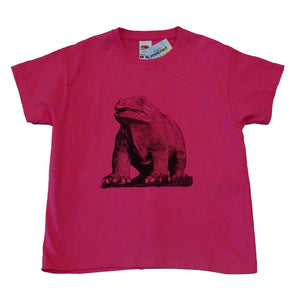 Screen Print Crystal Palace Dinosaur Fuchsia Pink T-shirt- Child