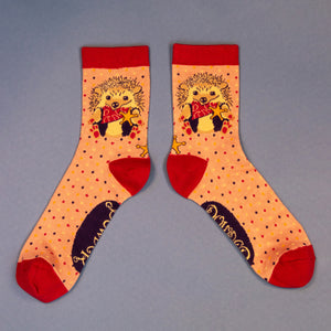 Ladies Ankle Socks - Western Hedgehog Candy