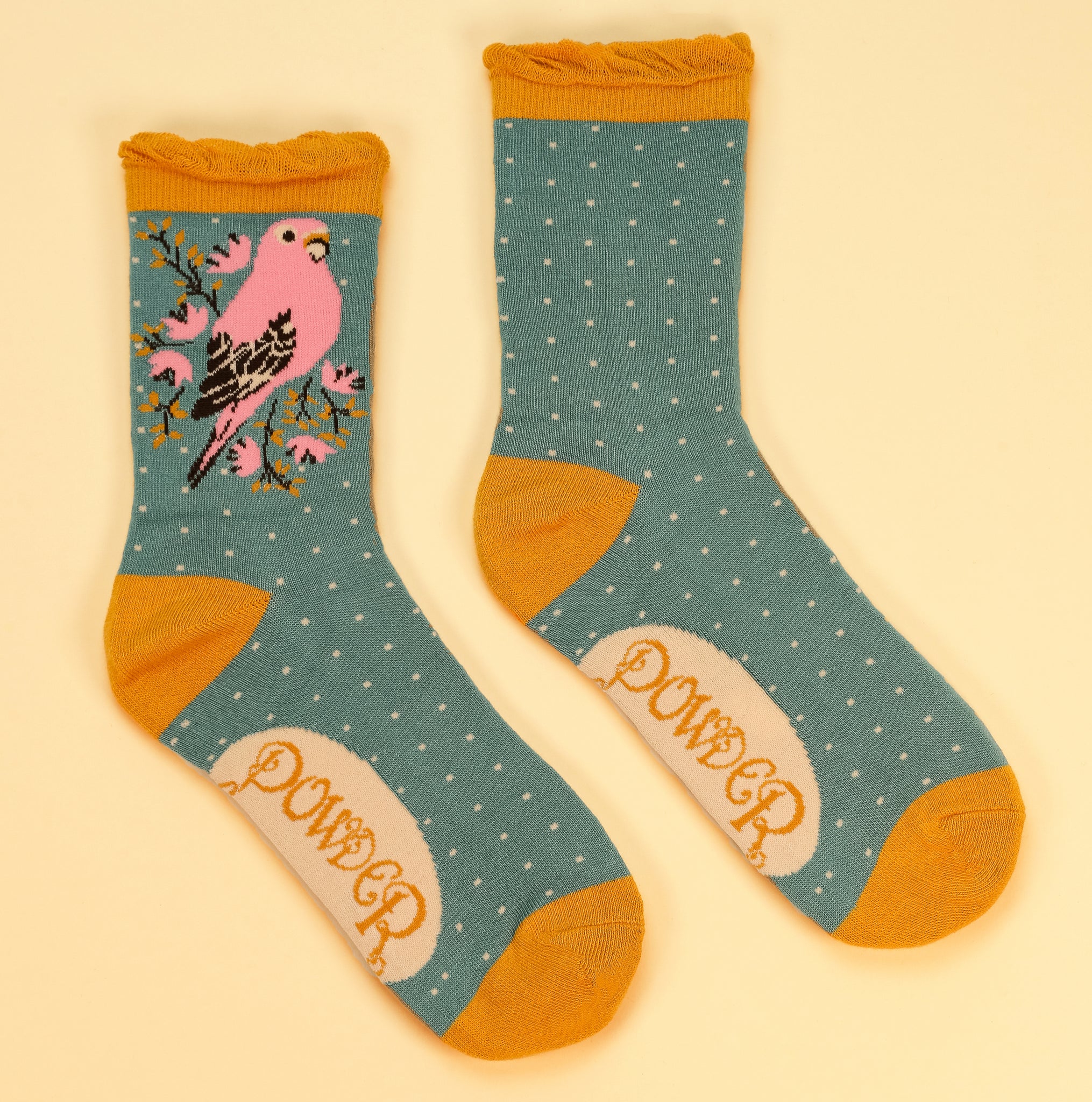 Ladies Ankle Socks - Budgie