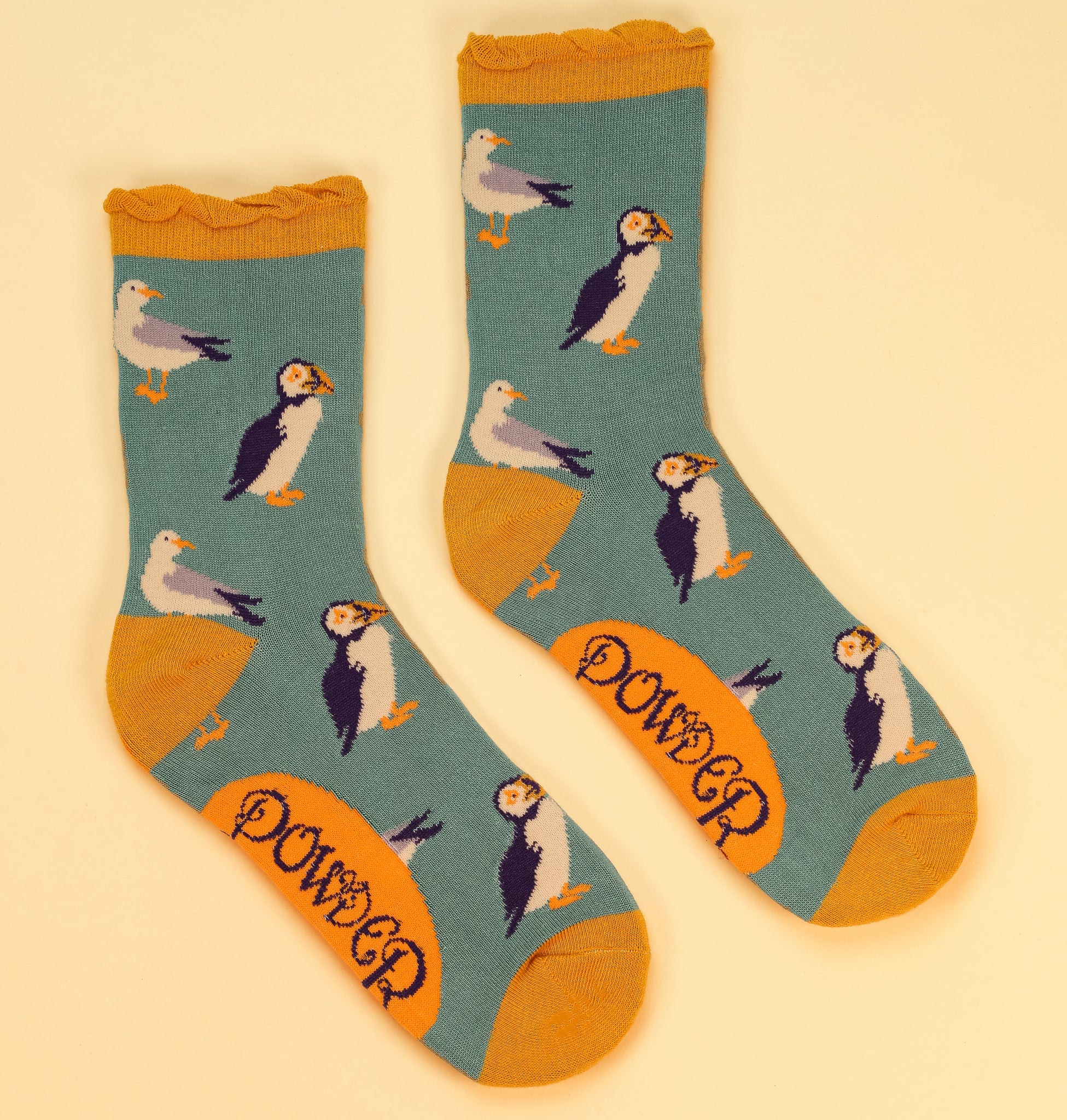 Ladies Ankle Socks - Seabirds