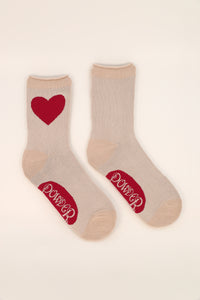 You Have My Heart Ankle Socks - Vanilla