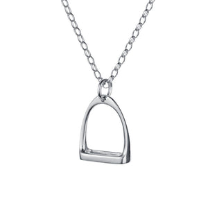 Silver Stirrup Pendant