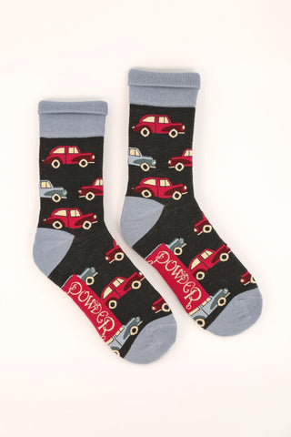 Mens Socks - Vintage Motor Grey