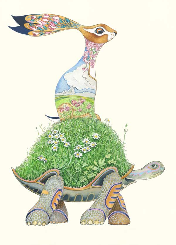 The Tortoise and the Hare- DM Greetings Card