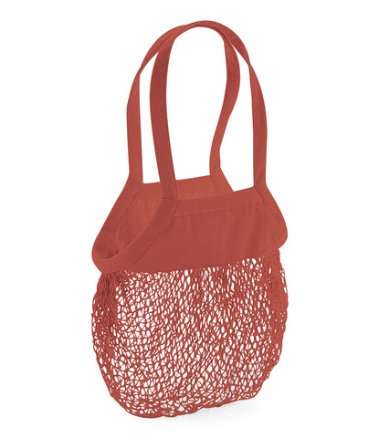 Organic Cotton String Bag-Orange Rust