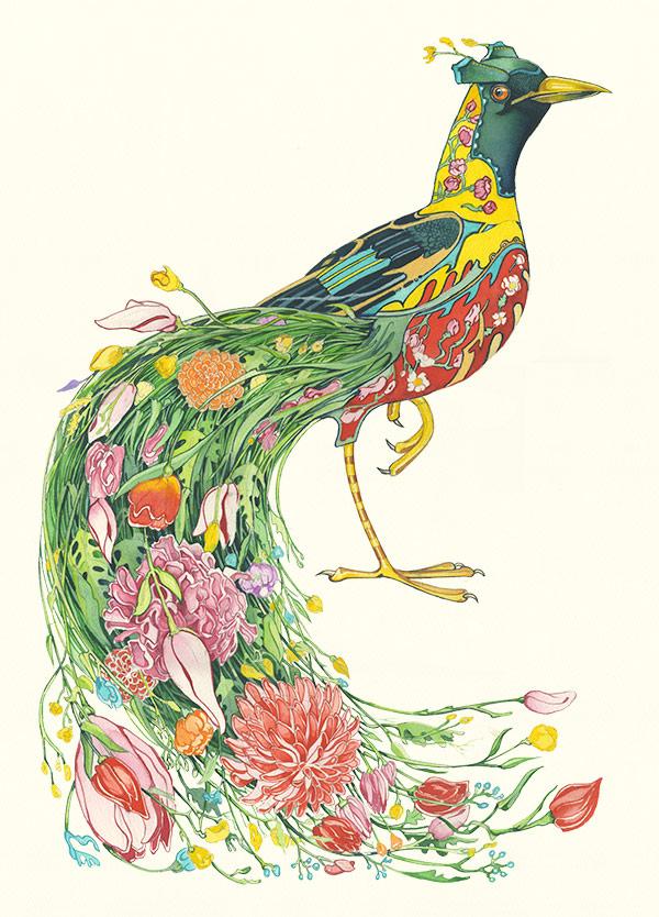 Bird of Pradise- DM Greetings Card