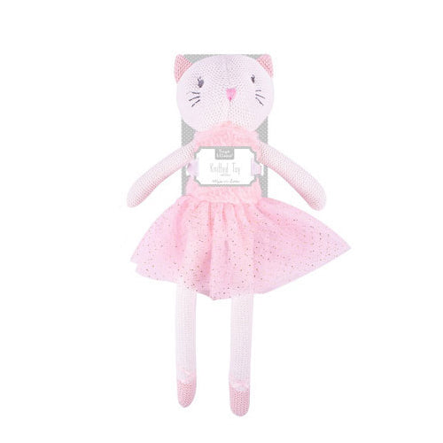Knitted Cat Soft Toy