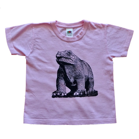 Screen Print Crystal Palace Dinosaur Light Pink T-shirt- Child