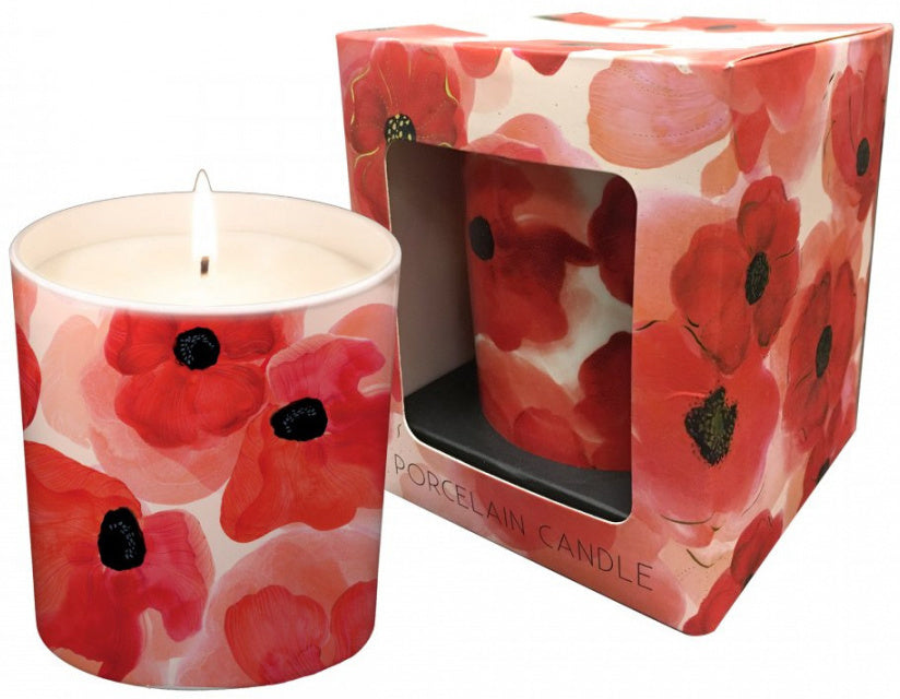 Red Poppy Scented Candle