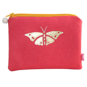Applique Butterfly Purse- Coral
