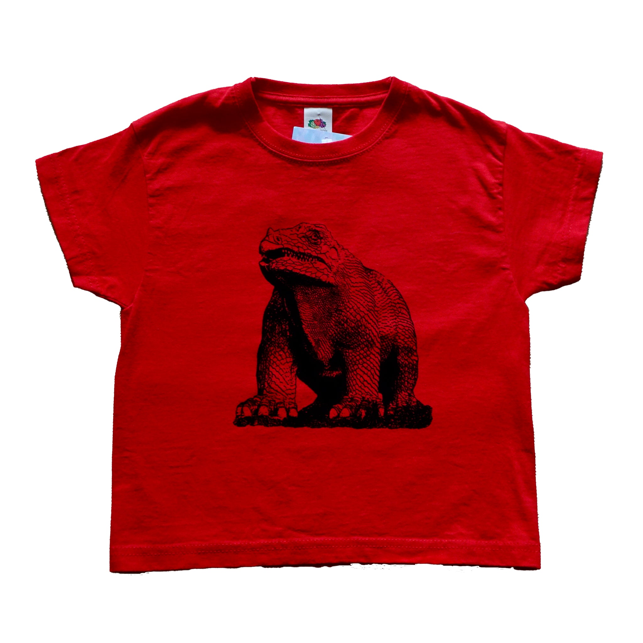 Screen Print Crystal Palace Dinosaur Red T-shirt- Child