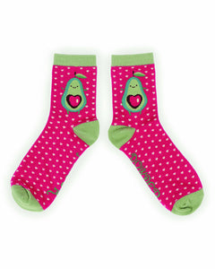 Ladies Ankle Socks -Avocado