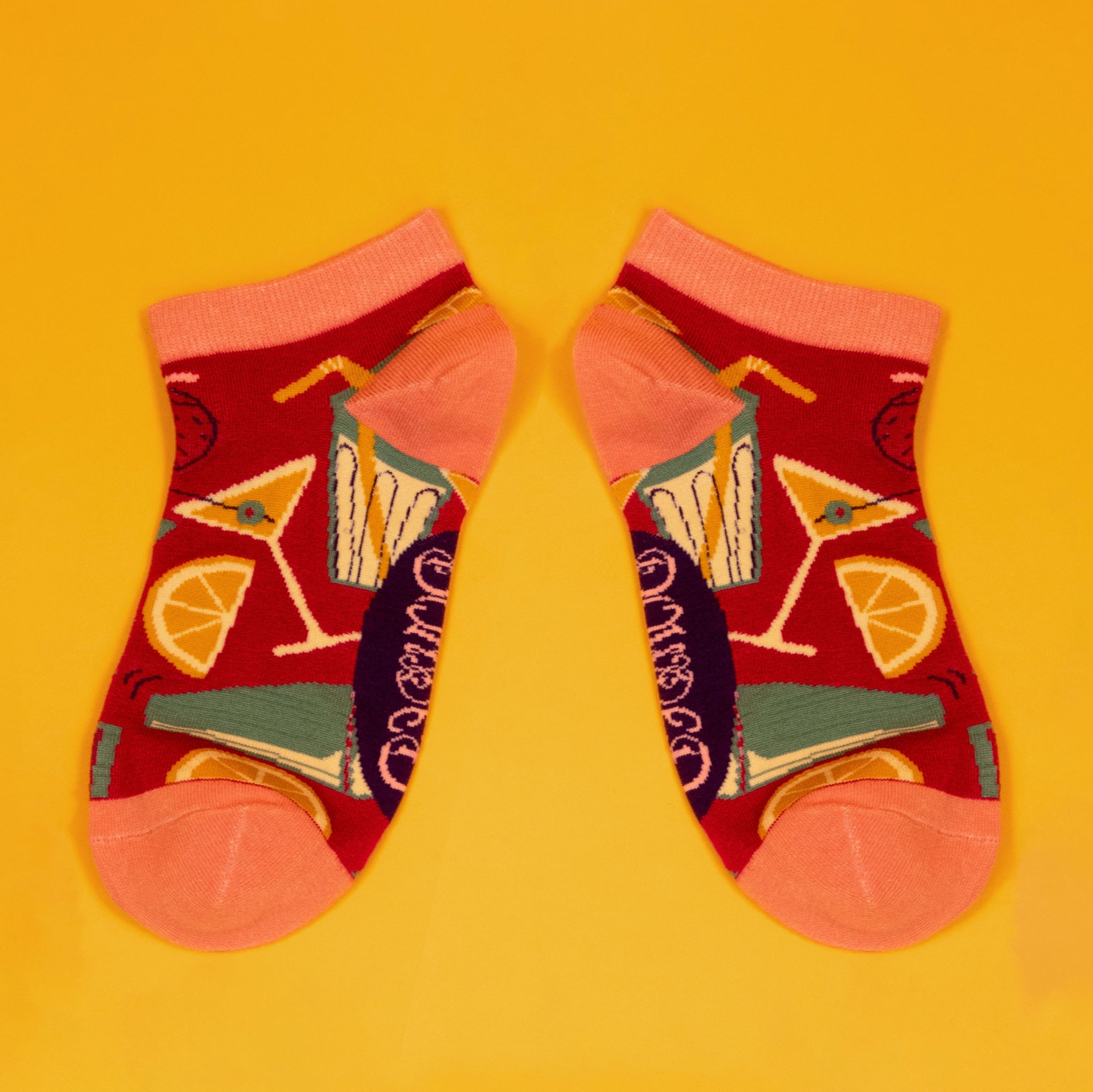 Ladies Trainer Socks-  Cocktails