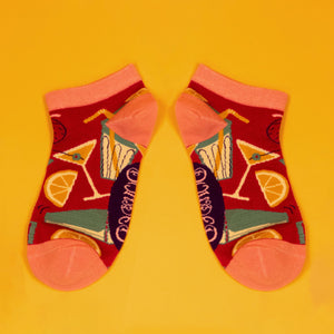 Ladies Trainer Socks-  Cocktails