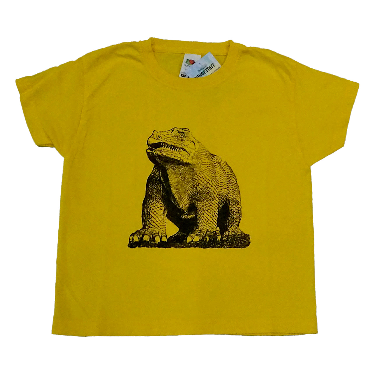 Screen Print Crystal Palace Dinosaur Yellow T-shirt- Child